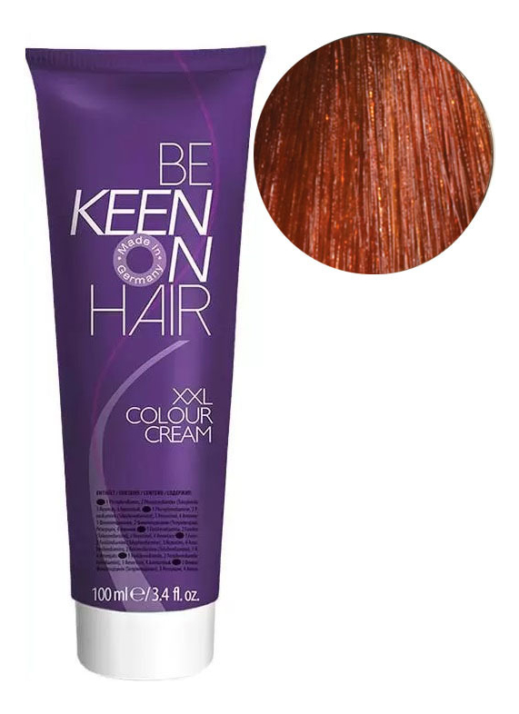 крем-краска для волос xxl colour cream 100мл: 7.4 mittelblond kupfer