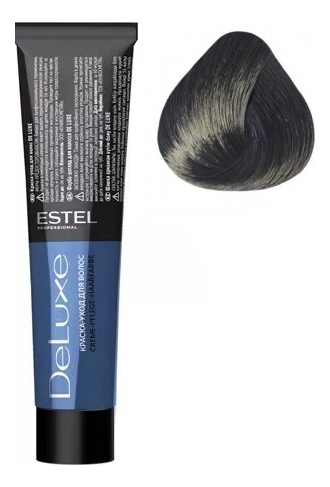 краска-уход для волос de luxe 60мл: 3/11 темный шатен пепельный
