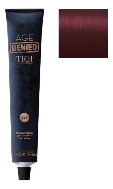 крем-краска для седых волос age denied copyright colour 90мл: 5/66 светло-коричневый насыщенно красный