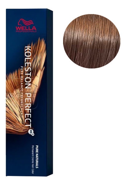 стойкая крем-краска для волос koleston perfect color pure naturals 60мл: 7/07 блонд натуральный коричневый