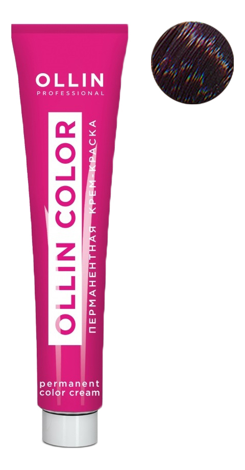 перманентная крем-краска для волос ollin color 60мл: 6/22 темно-русый фиолетовый