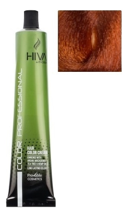 крем-краска для волос hiva hair color cream 100мл: 7.44 intense copper blonde