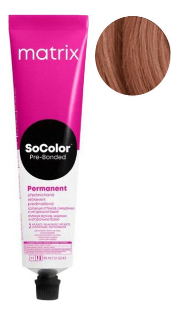 перманентная краска для волос socolor pre-bonded permanent 90мл: 7m