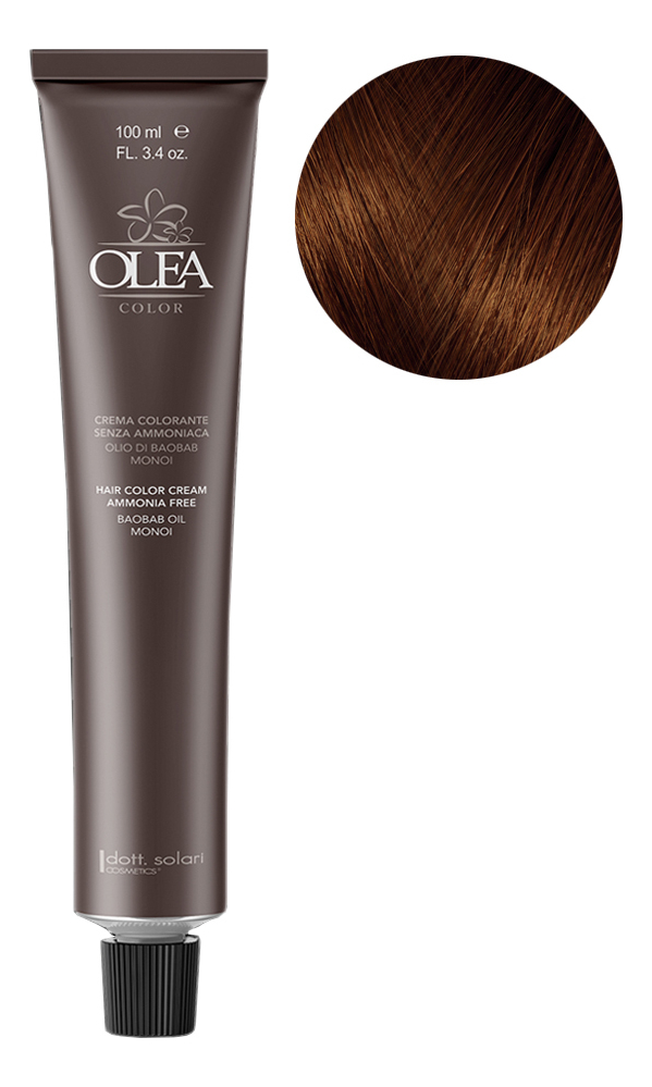 крем-краска для волос без аммиака olea color ammonia free 100мл: 4.53 brown chestnut