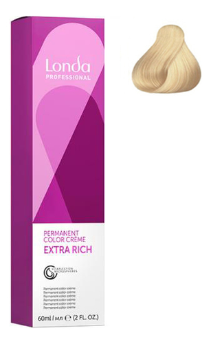 стойкая крем-краска для волос permanent color creme extra rich 60мл: 12/89 специальный блонд жемчужный сандрэ