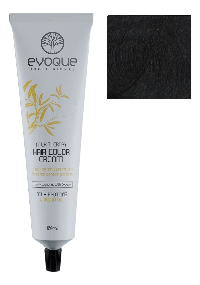 крем-краска для волос milk therapy hair color cream 100мл: 4 brown