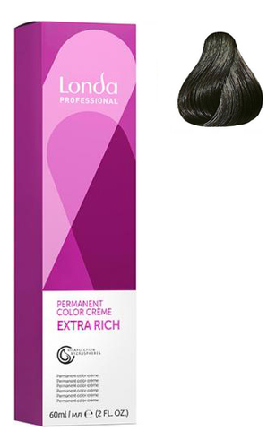 стойкая крем-краска для волос permanent color creme extra rich 60мл: 5/1 светлый шатен пепельный