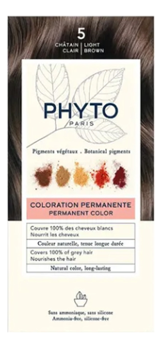 краска для волос phyto color: 5 светлый шатен