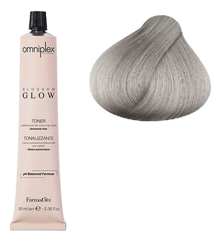 безаммиачная крем-краска для волос omniplex blossom glow toner 100мл: 8.12 стальной