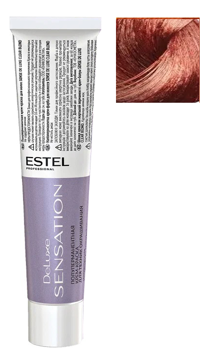 безаммиачная крем-краска для волос de luxe sensation 60мл: 0/55 красный