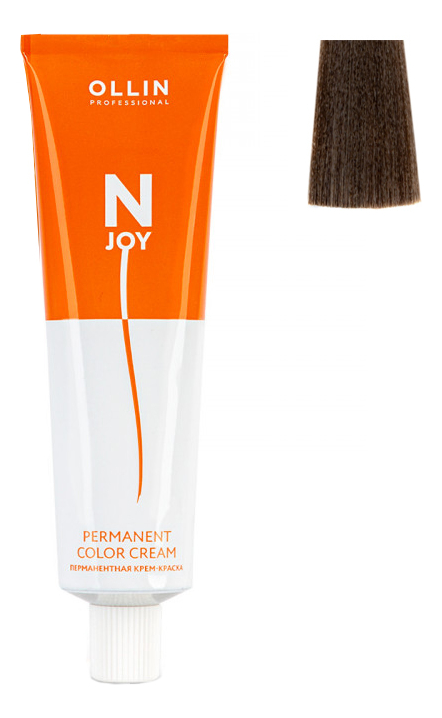 перманентная крем-краска для волос n-joy permanent color cream 100мл: 7/0 русый