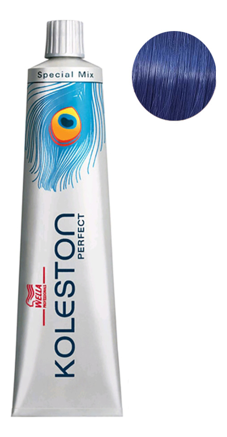 стойкая крем-краска для волос koleston perfect color special mix 60мл: 0/88 синий интенсивный