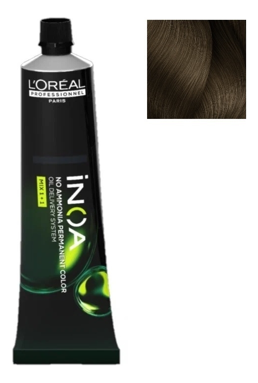 безаммиачная краска для волос inoa oil delivery system 60г: 7.13 блондин пепельный золотистый