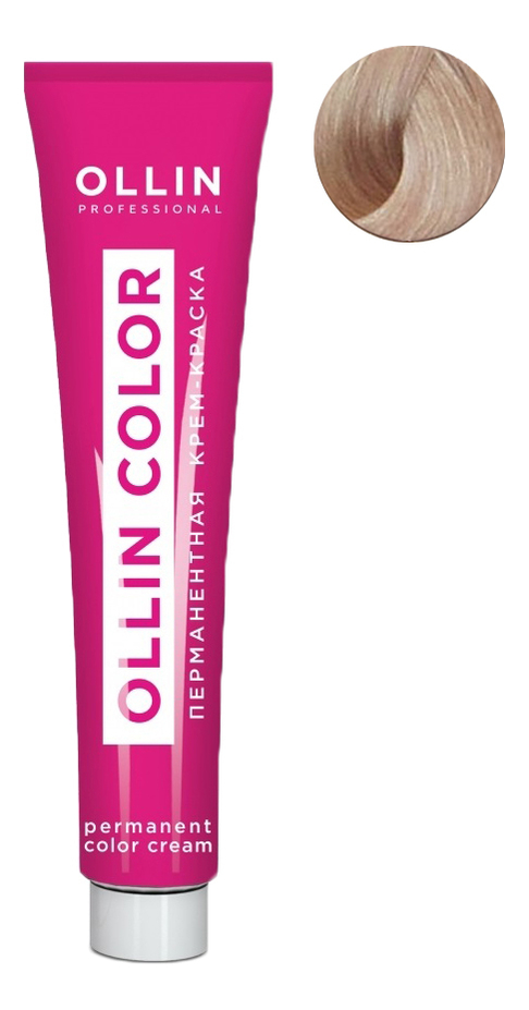 перманентная крем-краска для волос ollin color 60мл: 10/26 светлый блондин розовый