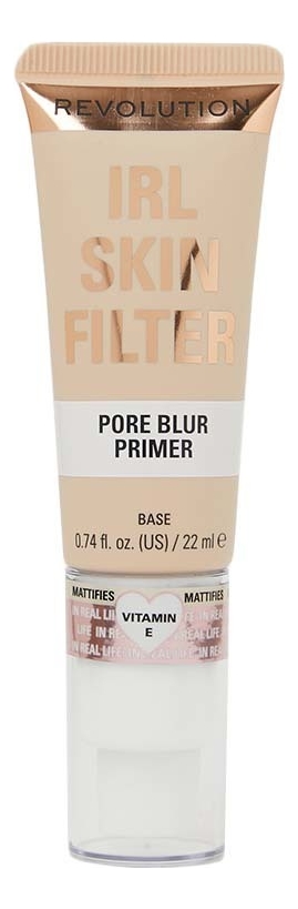 выравнивающий праймер для лица irl skin filter pore blur primer 22мл