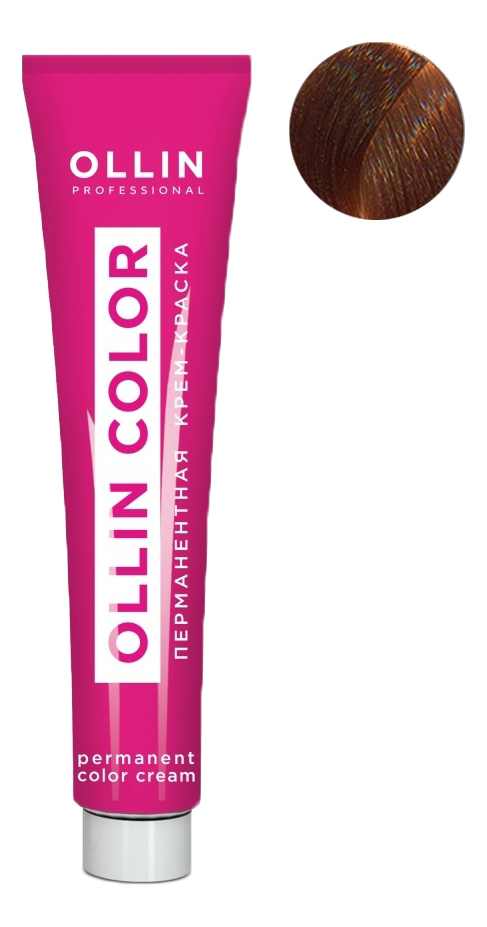 перманентная крем-краска для волос ollin color 60мл: 9/43 блондин медно-золотистый