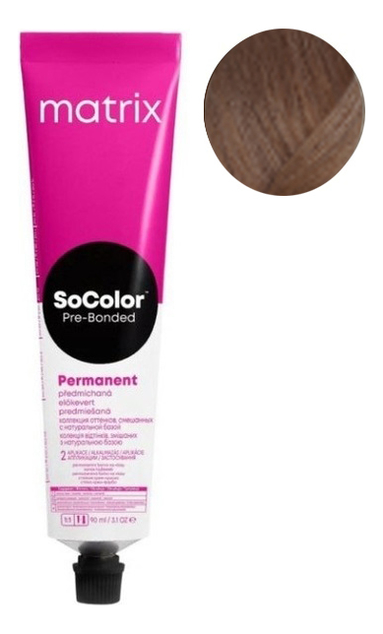 перманентная краска для волос socolor pre-bonded permanent 90мл: 6nv