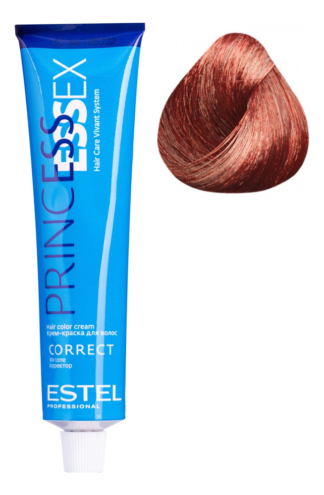 крем-краска для волос princess essex correct 60мл: 0/55 красный