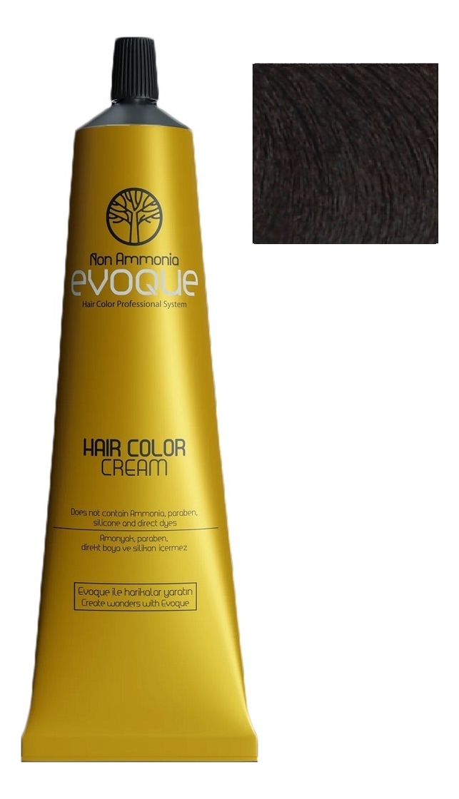 крем-краска для волос без аммиака non ammonia hair color cream 100мл: 5.4 copper light brown