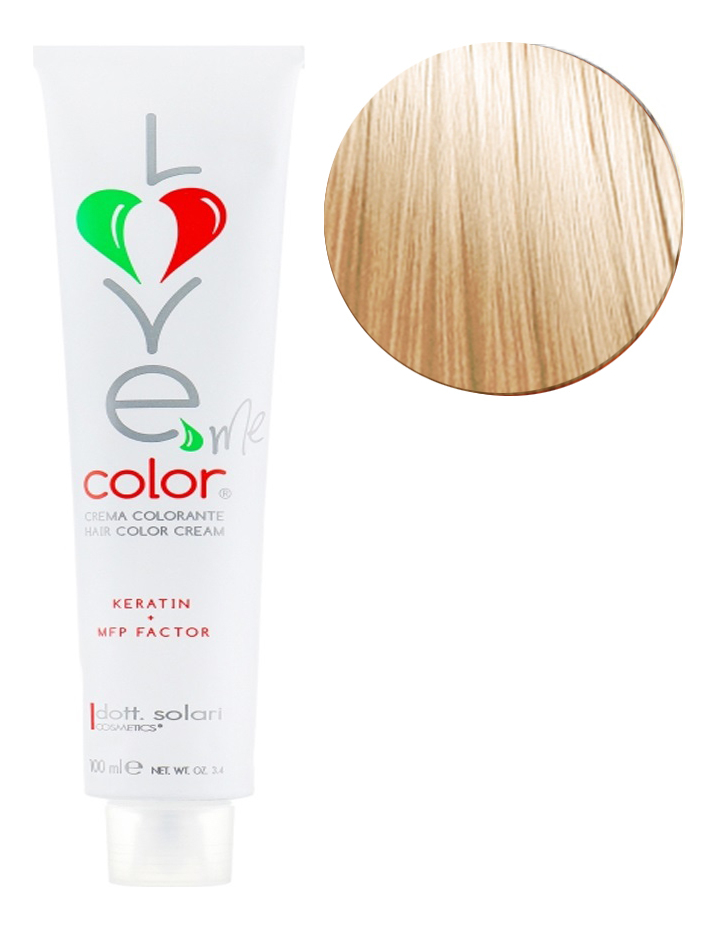 крем-краска для волос love me color cream 100мл: 10.31 платиновый блондин золотисто-пепельный
