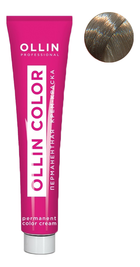 перманентная крем-краска для волос ollin color 60мл: 9/1 блондин пепельный