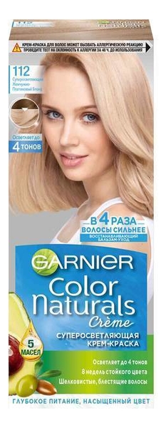 краска для волос color naturals: 112 суперосветляющий жемчужно-платиновый блонд