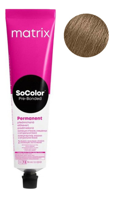 перманентная краска для волос socolor pre-bonded permanent 90мл: 7nj