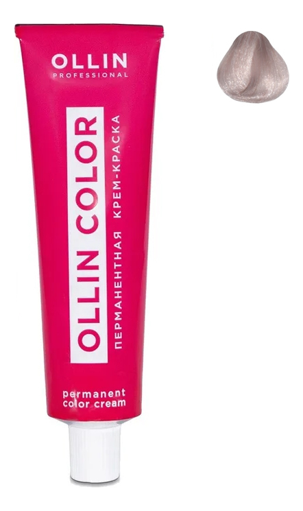 перманентная крем-краска для волос ollin color 100мл: 10/22 светлый блондин фиолетовый