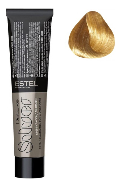 крем-краска для седых волос de luxe silver 60мл: 8/7 светло-русый коричневый