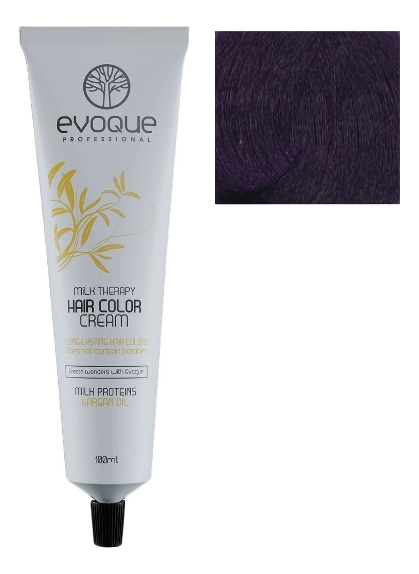 крем-краска для волос milk therapy hair color cream 100мл: purple