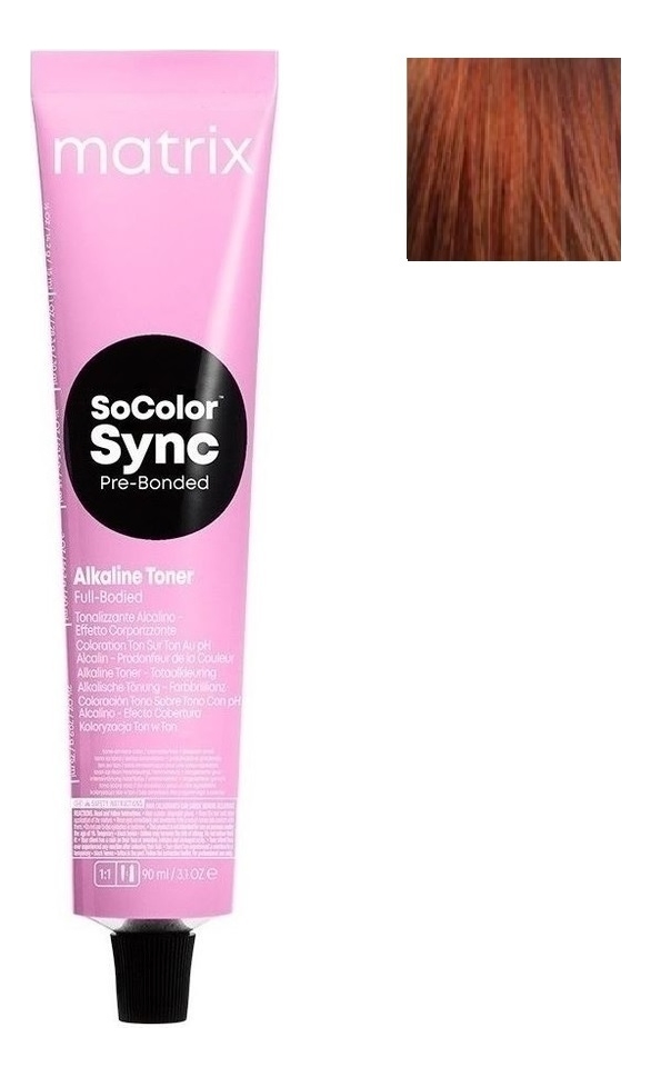 крем-краска для волос без аммиака socolor sync pre-bonded toner 90мл: 7c