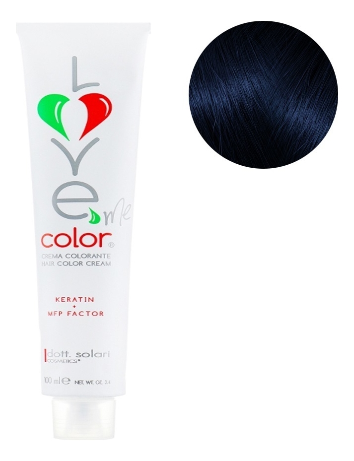 крем-краска для волос love me color cream 100мл: корректор синий