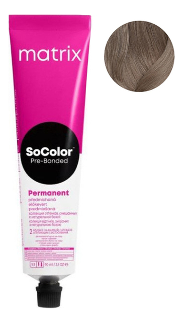 перманентная краска для волос socolor pre-bonded permanent 90мл: 8mm