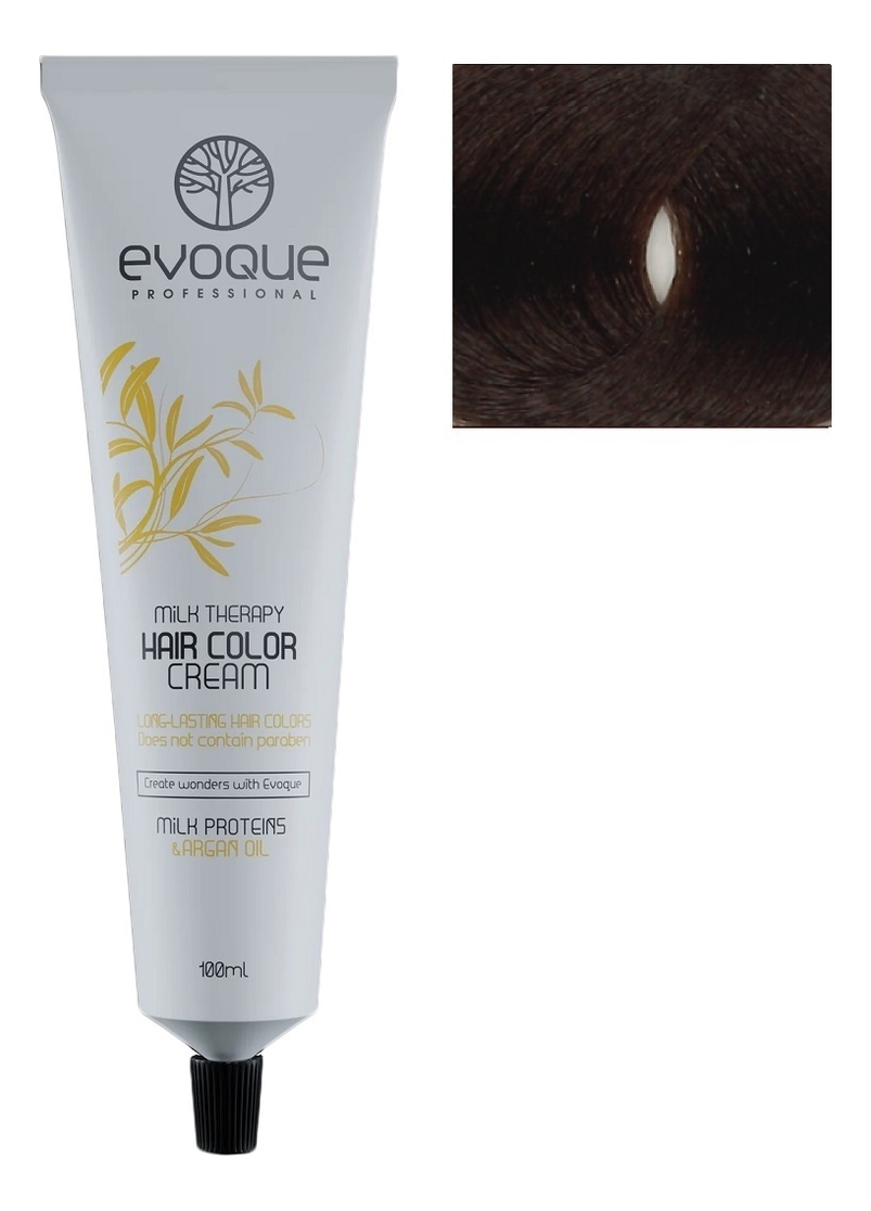 крем-краска для волос milk therapy hair color cream 100мл: 6.73 gold coffee dark blond