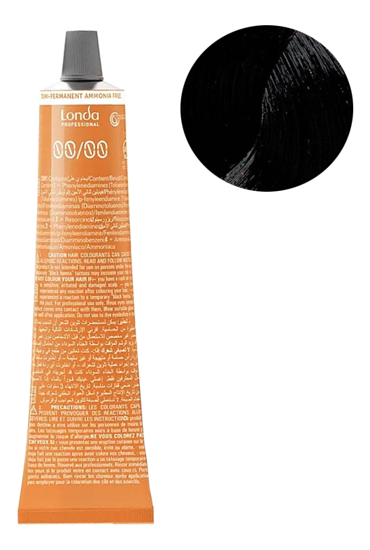крем-краска для интенсивного тонирования волос ammonia free 60мл: 2/0 черный