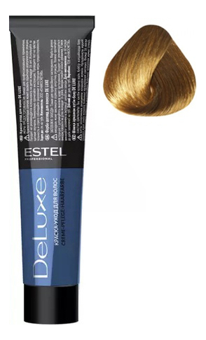 краска-уход для волос de luxe 60мл: 7/3 русый золотистый
