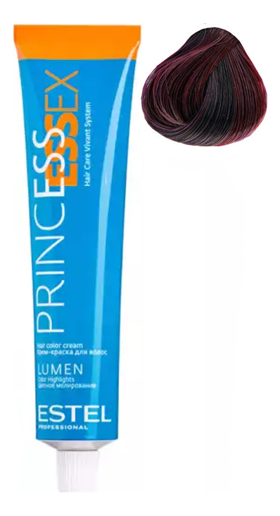 крем-краска для волос princess essex lumen 60мл: 65 фиолетово-красный
