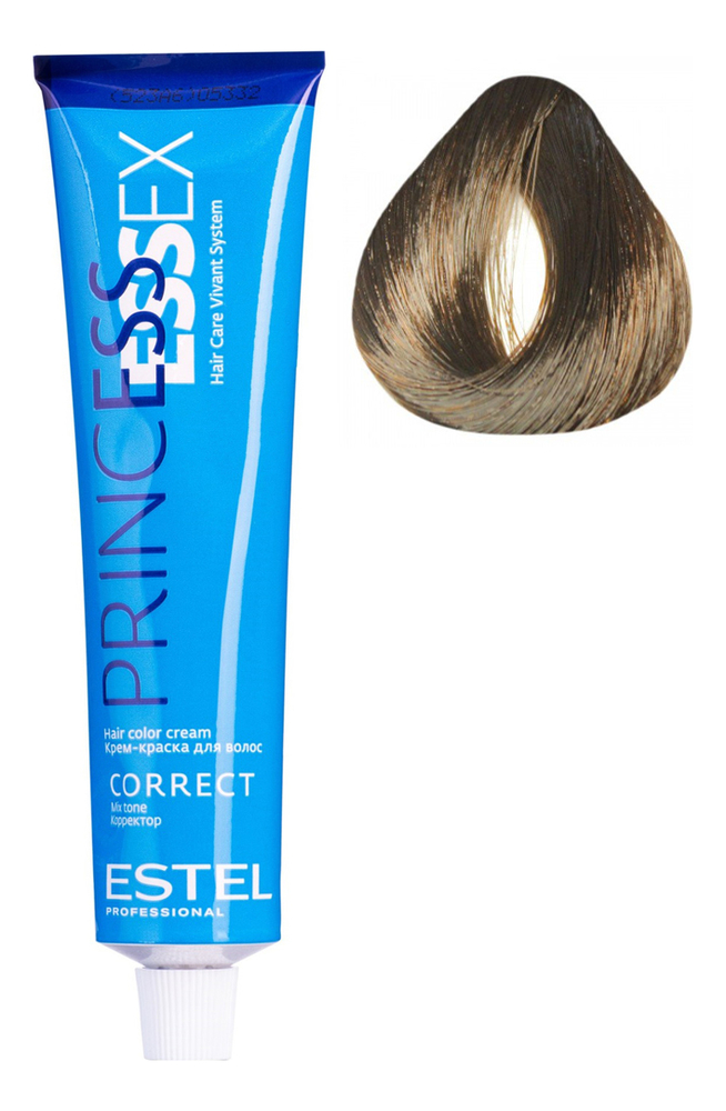 крем-краска для волос princess essex correct 60мл: 0/77 коричневый