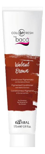 оттеночный кондиционер для волос colorefresh 175мл: walnut brown (с экстрактом грецкого ореха)