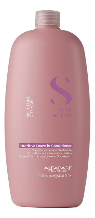кондиционер несмываемый для сухих волос semi di lino moisture nutritive leave-in conditioner 1000мл: кондиционер 1000мл