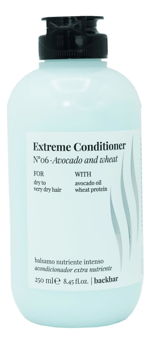 увлажняющий кондиционер для сухих волос backbar extreme conditioner no6: кондиционер 250мл