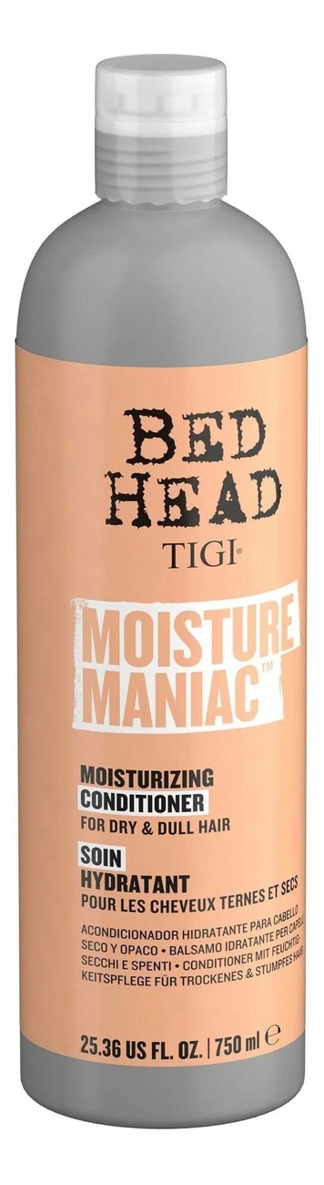 бессульфатный кондиционер для увлажнения волос bed head moisture maniac conditioner: кондиционер 750мл