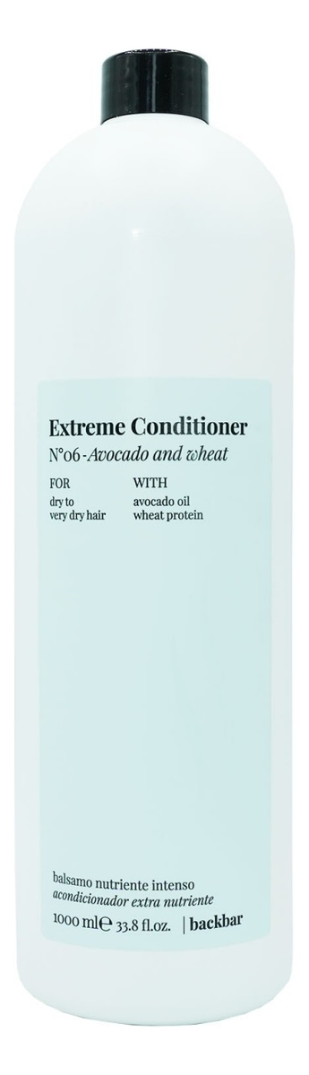 увлажняющий кондиционер для сухих волос backbar extreme conditioner no6: кондиционер 1000мл