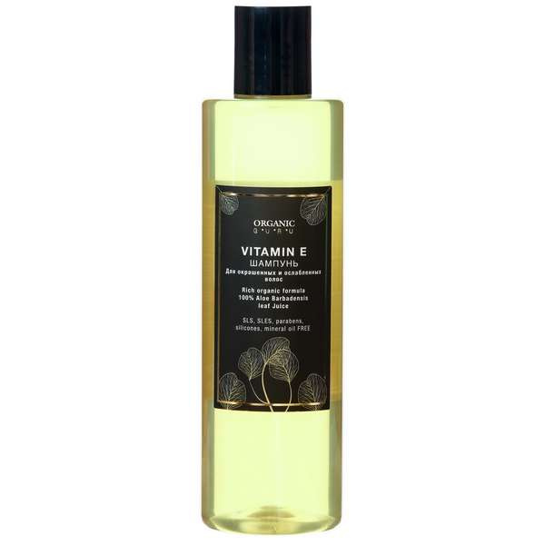 шампунь для волос organic guru vitamin e 250 мл