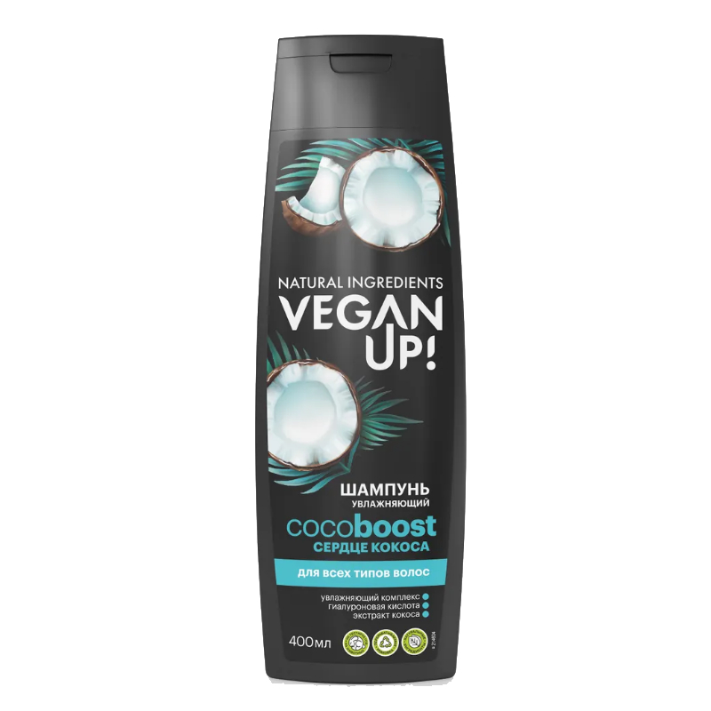шампунь veganup для волос увлажняющий кокос