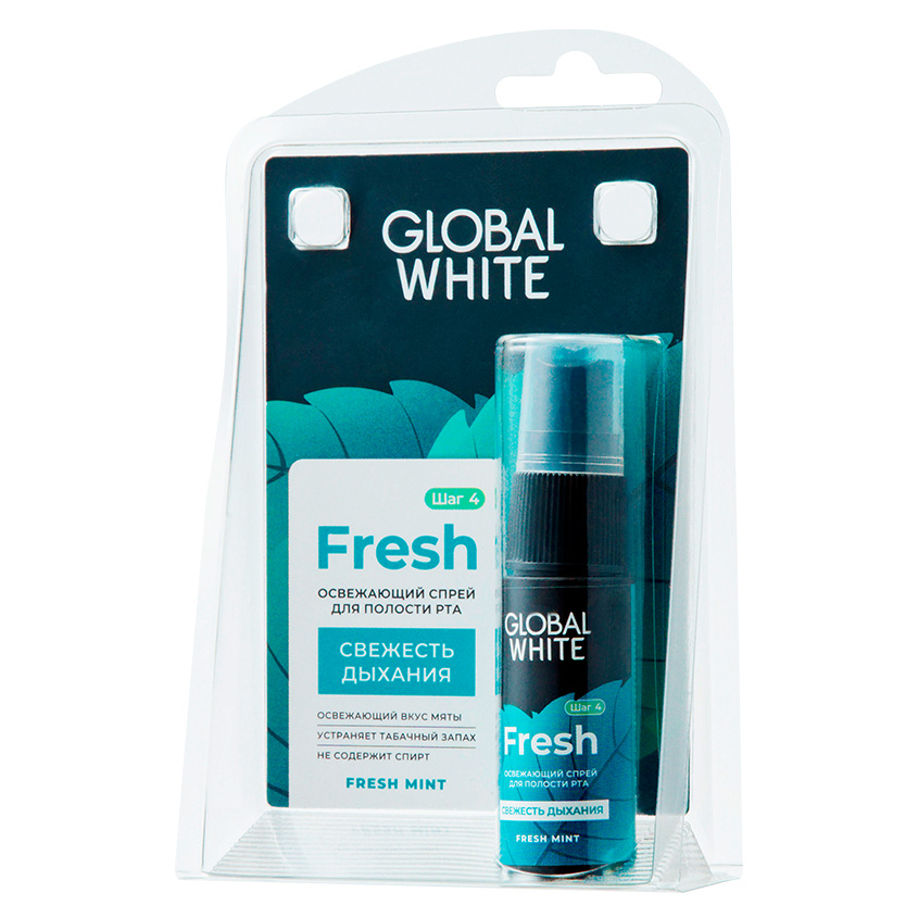 ополаскиватель для полости рта global white fresh 300 мл