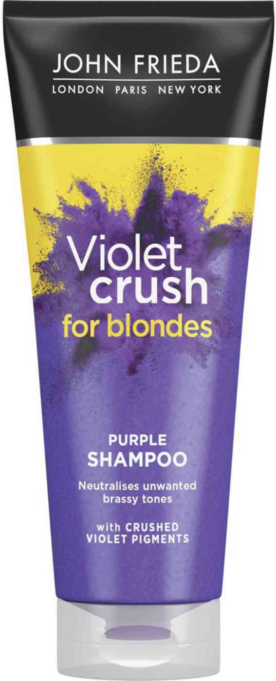 шампунь john frieda violet crush для нейтрализации желтизны светлых волос с фиолетовым пигментом