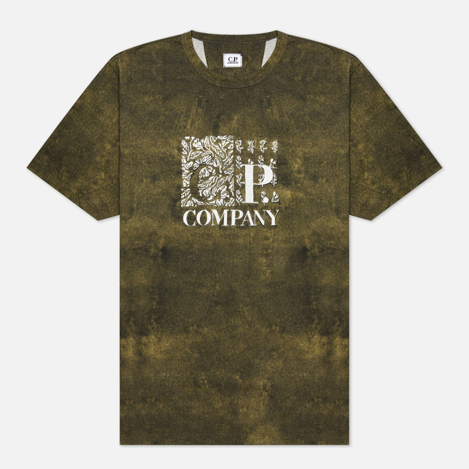 c.p. company all over printed jersey graphic logo