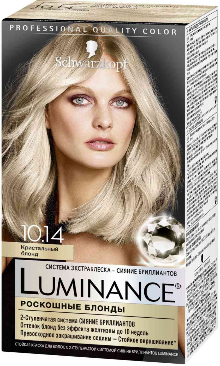 краска для волос блеск и сияние luminance 10.14 кристальный блонд