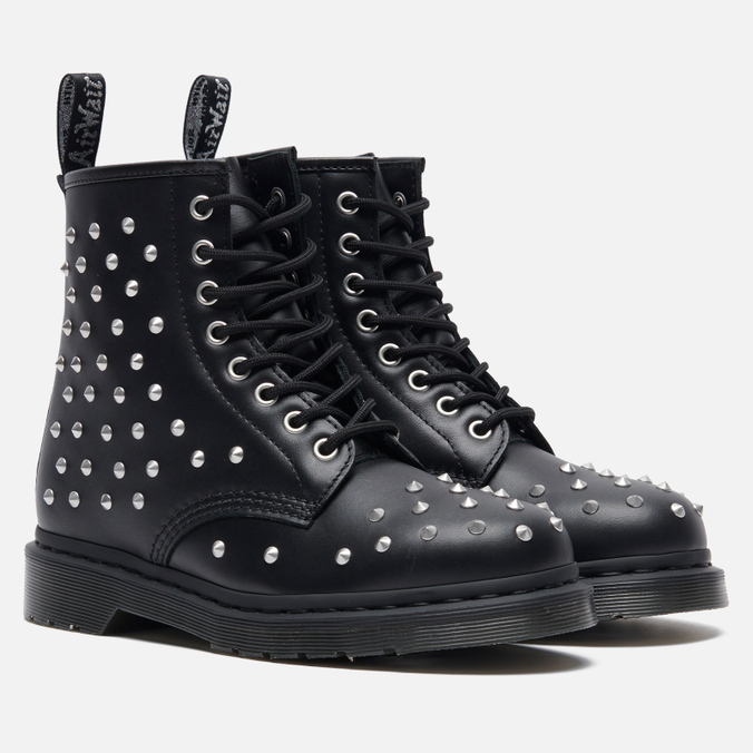 dr. martens 1460 stud wanama leather lace up